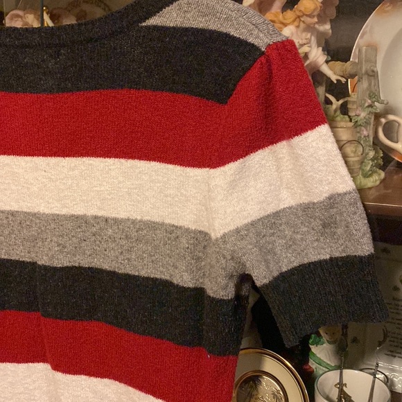 Maurice’s striped sweater. Has a lot of stretch and fits snuggly. - Picture 6 of 7